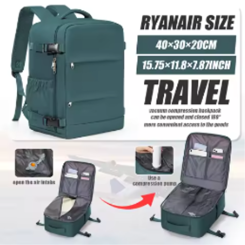 TRAVELMAX - Maleta de viaje para mujer y hombre